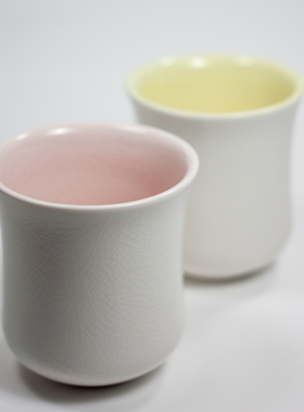 素止 陶瓷冰裂聚香束腰咖啡杯闻香分享杯咖啡馆出品CCC手冲 110ml