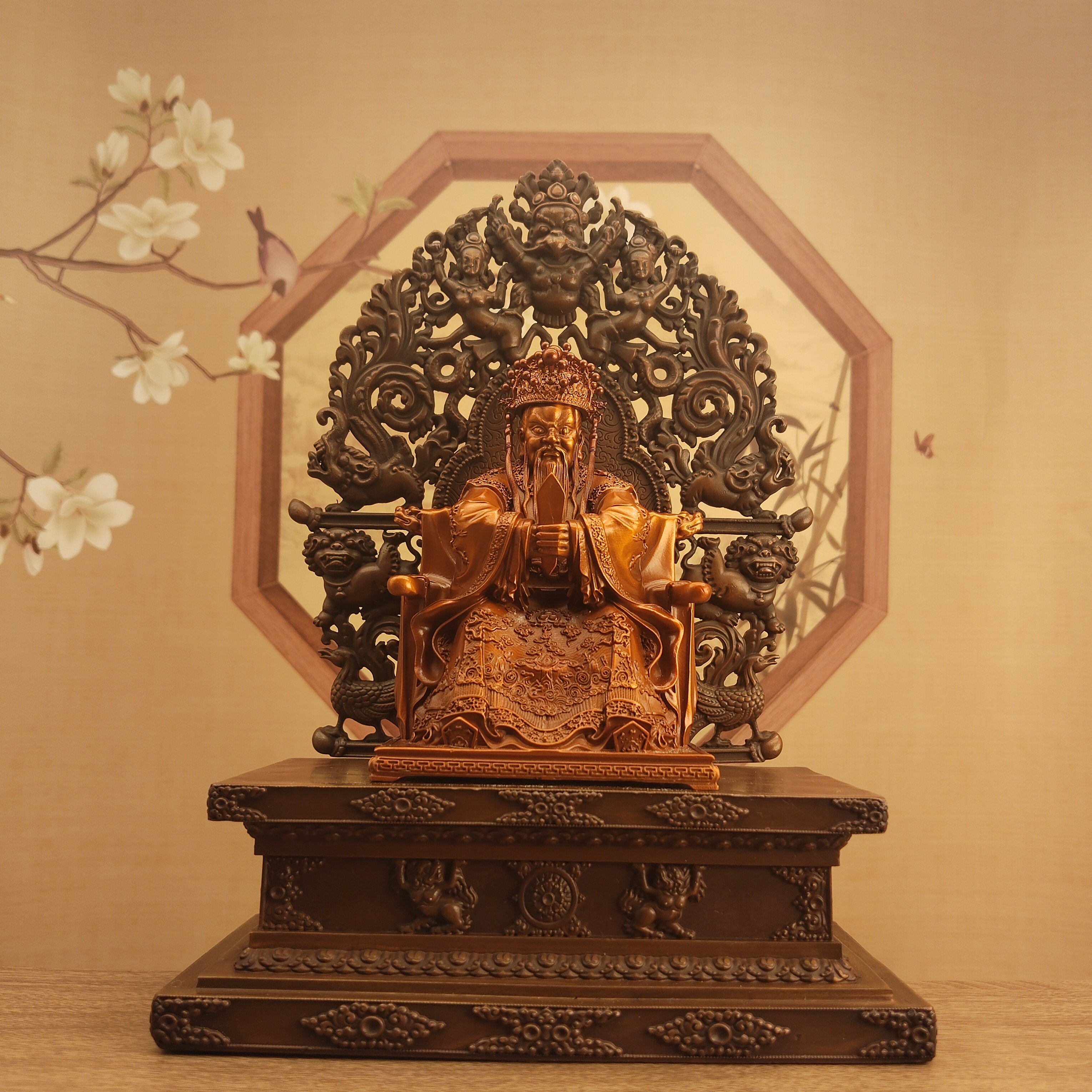尼泊尔工艺紫铜做旧通用大底座10厘米佛像可放居家摆件佛堂寺庙供