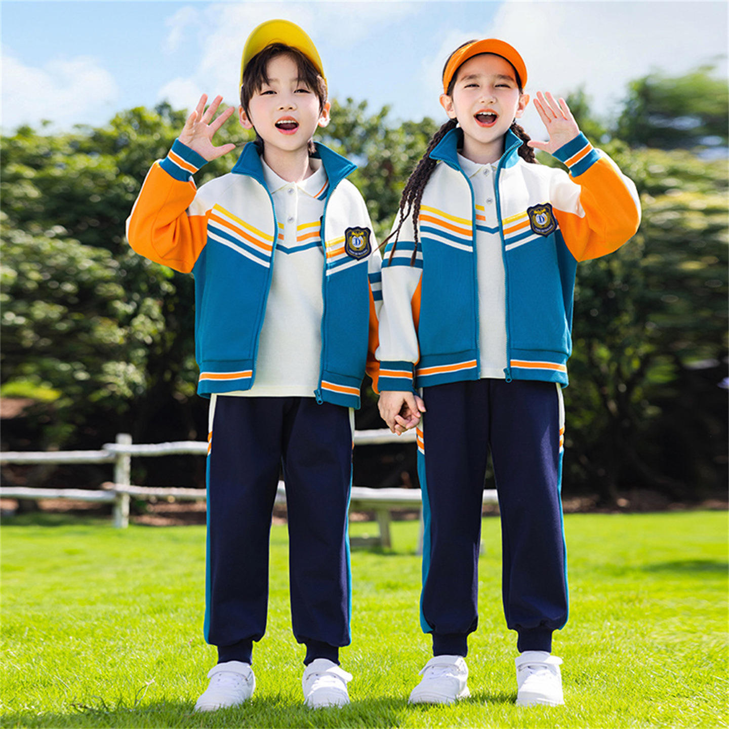 小学生校服春秋装学院风棒球服套装幼儿园老师园服夏季运动装班服