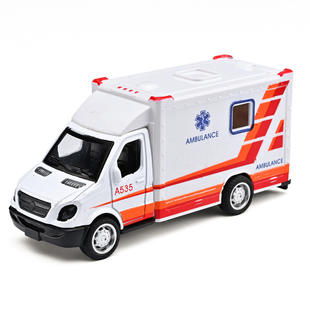 新款(定制单专用 现货单不拍)合金救护车120急救车玩具