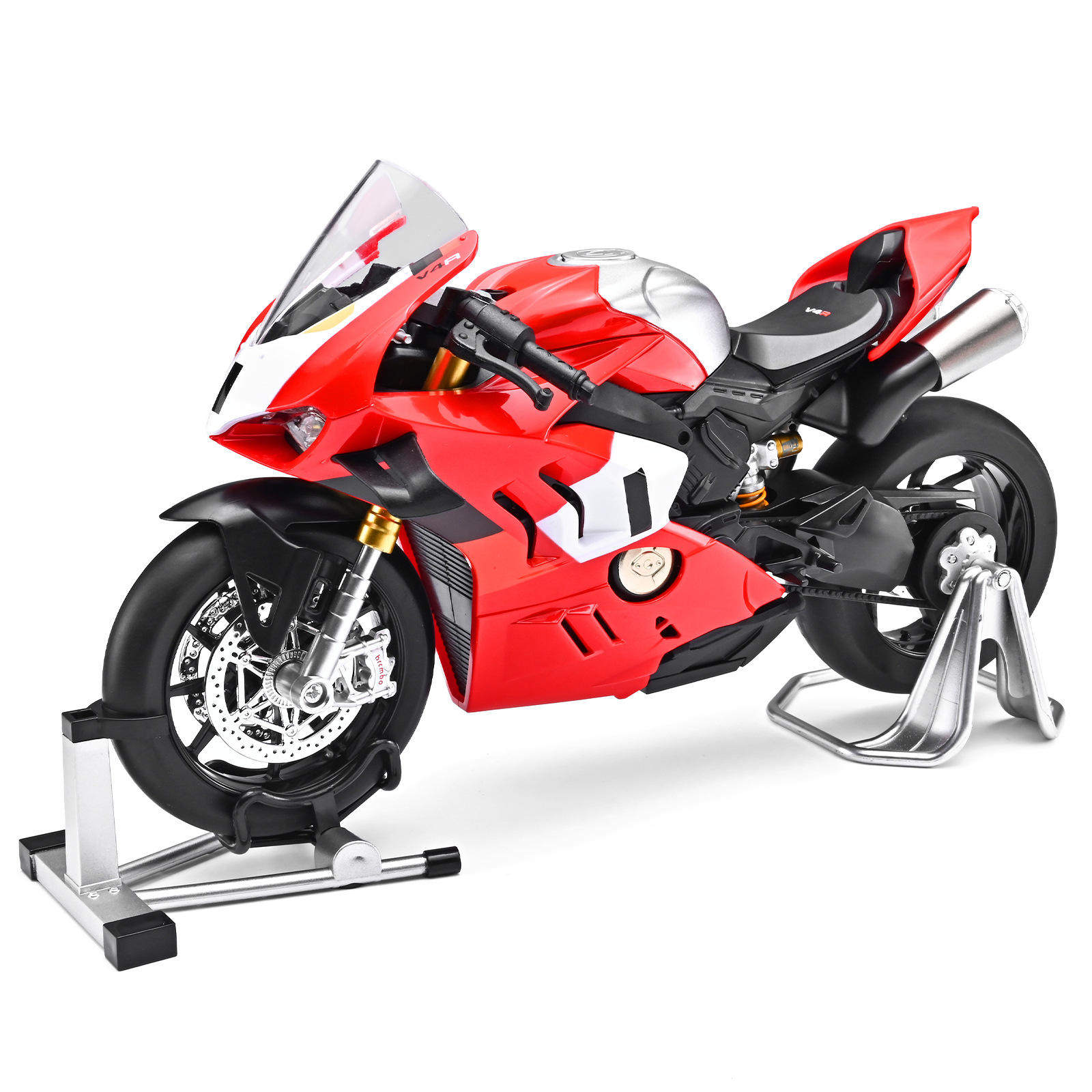 1:9杜卡迪V4R合金摩托车模型仿真灯光大男孩玩具儿童生日礼物