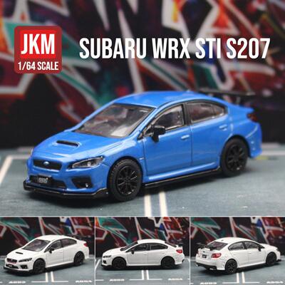 新款 全合金汽车儿童玩具1:64斯巴鲁STI超级跑车静态模型摆件盒装