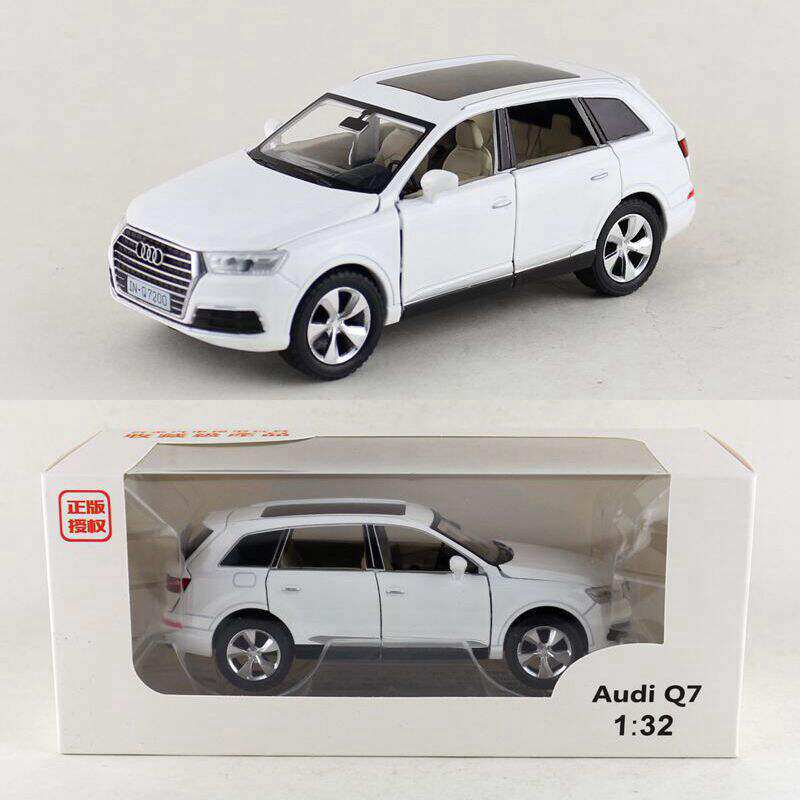 新款 升辉玩具合金模型仿真1:32奥迪Q7运动版越野轿车SUV声光彩盒