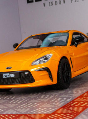 新款 仿真GR86合金汽车模型摆件声光儿童金属玩具车男孩