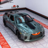新款 35赛车模型汽车摆件礼物玩具车男孩 金丽方仿真战神GT金属R