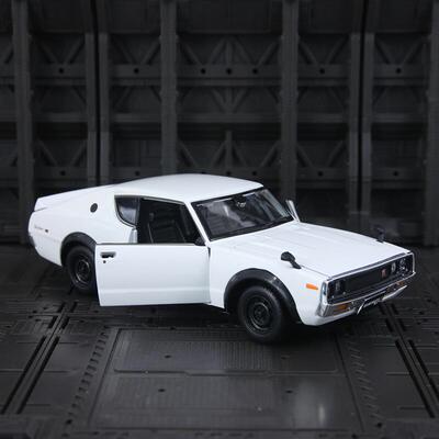 新款 美驰图仿真天际线2000GT合金-R超跑模型静态汽车摆件1973款