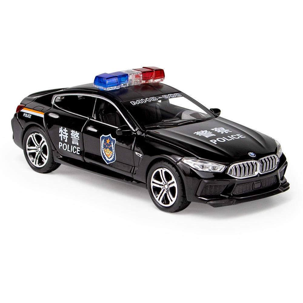 新款 驰美警车M8跑车1/32儿童仿真声光合金汽车模型玩具车,模玩/动漫/周边/娃圈三坑/桌游,火车/摩托/汽车模型,淘宝优惠券,粉丝福利购,淘宝优惠卷
