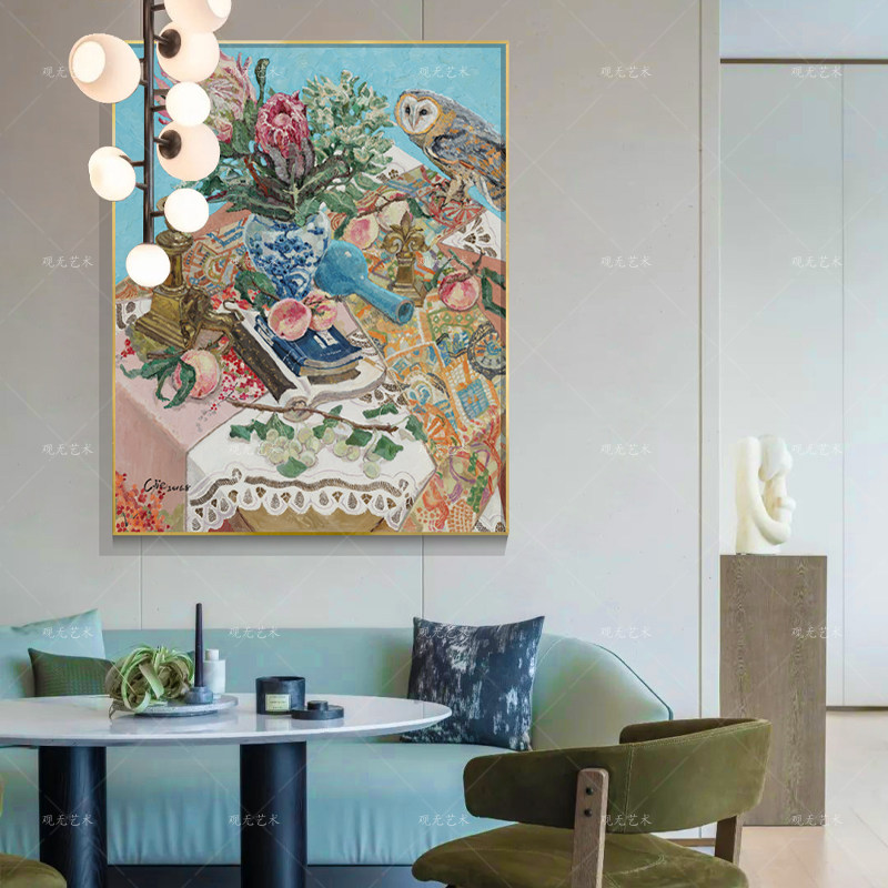观无原作版画崔捷《怒放》餐厅客厅装饰画寓意美好