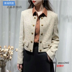 G家女装专柜正品代购2023春款圆领小香风外套1400680-4A26473-001