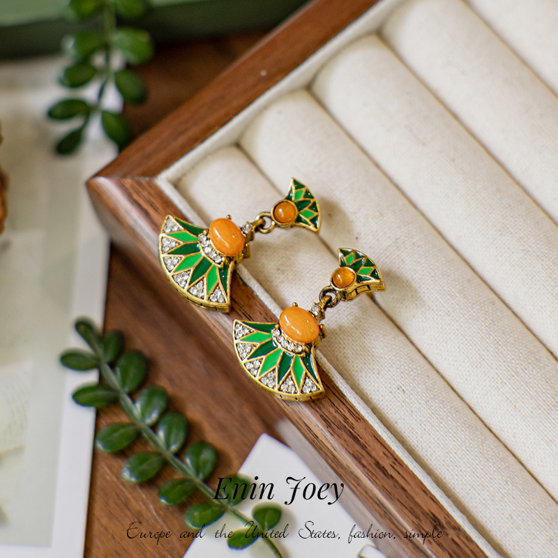 EninJoey树脂s925银针小众耳钉女