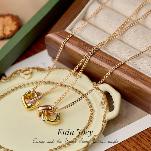 高版锆石项链轻奢高级感气质大气