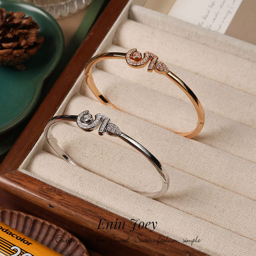 高版锆石镀金轻奢高级感手镯女