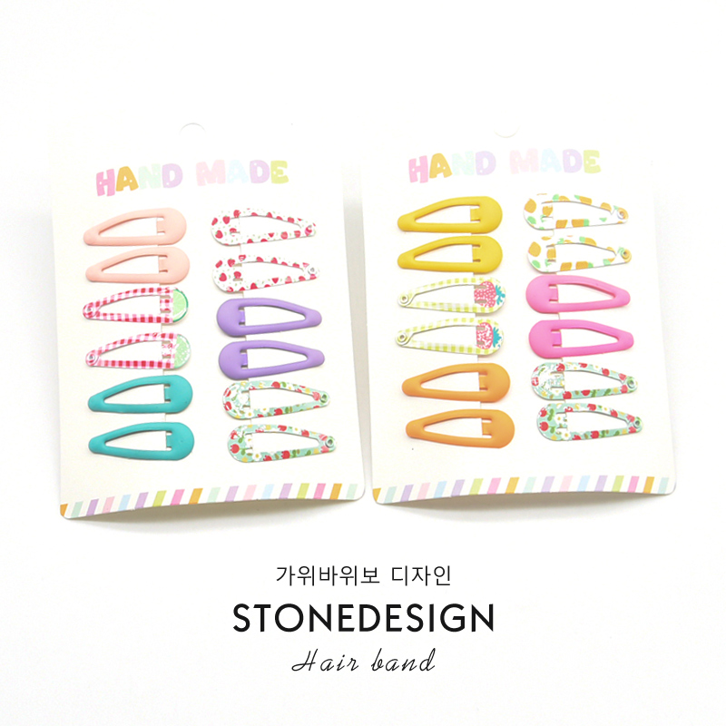 女童彩色刘海碎发bb夹