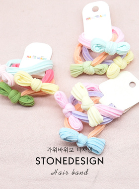 儿童蝴蝶结皮筋宝宝可爱无接缝发圈丸子头不伤发女孩发饰女童头绳