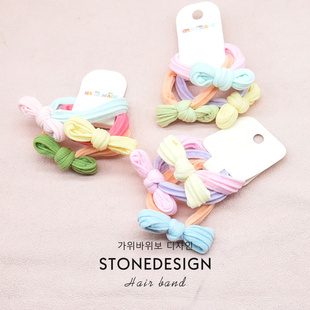 儿童蝴蝶结皮筋宝宝可爱无接缝发圈丸子头不伤发女孩发饰女童头绳