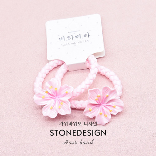 女童粉色樱花甜美bb夹