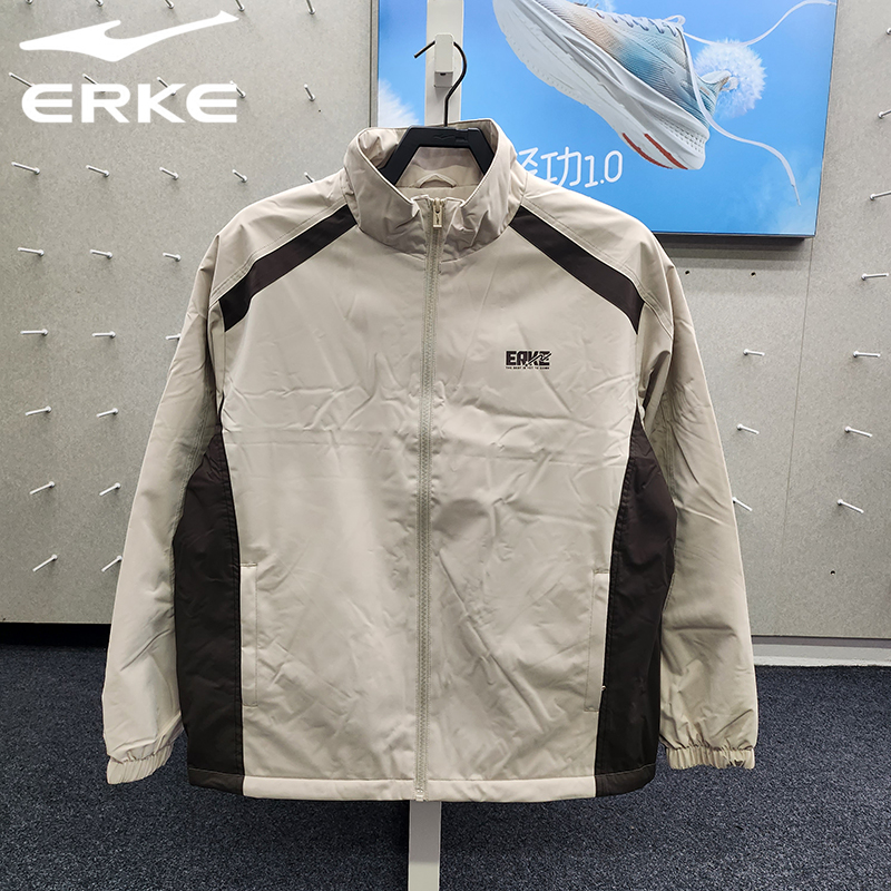 鸿星尔克冬季男子加厚防风外套