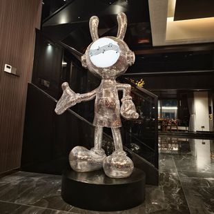 迎宾兔落地摆件朋友开店公司开业大吉吸睛礼物实用高级感气氛布置