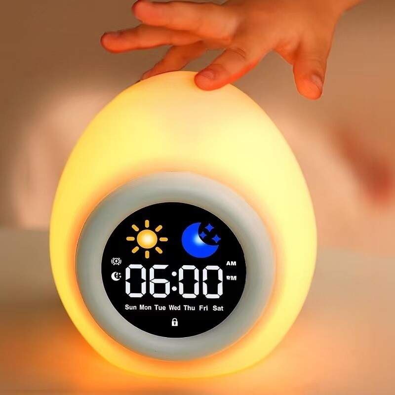 跨境儿童睡眠安抚灯日出唤醒充电学生睡眠训练闹钟sleep trainer