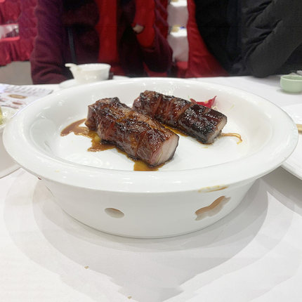 中式明炉大号鱼炉盘湘菜蜡烛加热双层陶瓷保温热菜盘椭圆形蒸鱼盘