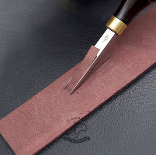 皮匠老王 宽铲 黑檀木皮边削薄工具 皮革削薄 手工打磨刀头