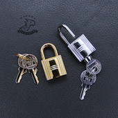 皮匠老王H家挂锁菜篮子包锁凯莉包装 饰铂金包挂饰手工皮具DIY配件