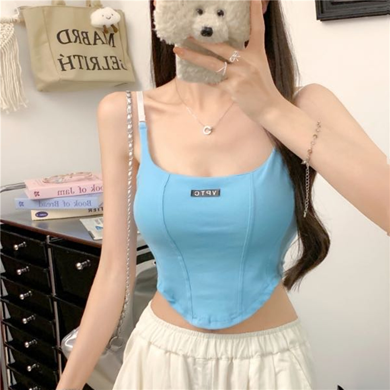 夏季纯欲风辣妹+背心吊带+百搭