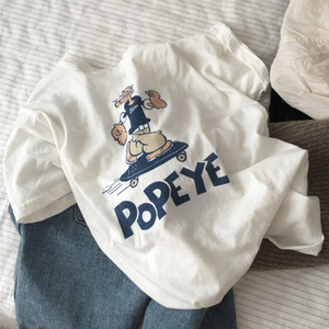 女宽松卡通短袖t恤