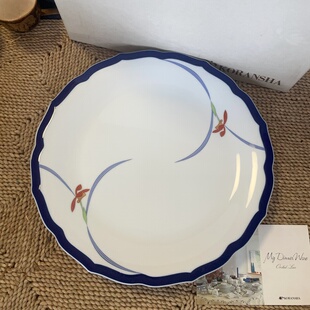 日本制 香兰社 老香兰社 盘子 中盘 经典款 非手绘 1-411