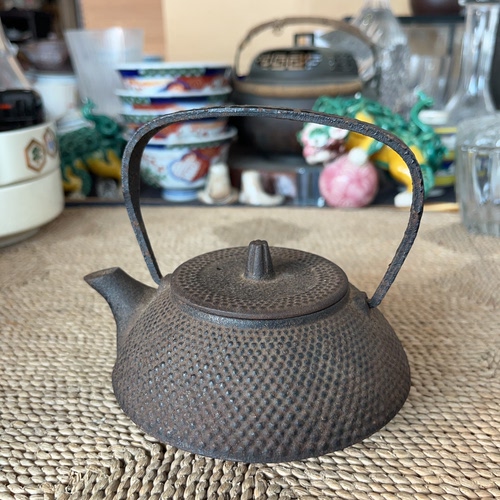 日本制 三严堂 铁壶 老铁壶 茶道具 中古品 2-131