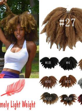 Short Marley Braids Crochet Twist Afro Kinky Synthetic Hair