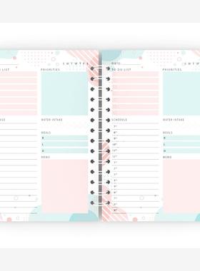 Kids notebook schedule book EfficiencyStudy planner agenda