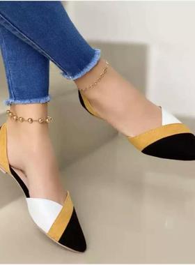 2021 women flat shoes summer sandals big size 43凉鞋女单鞋