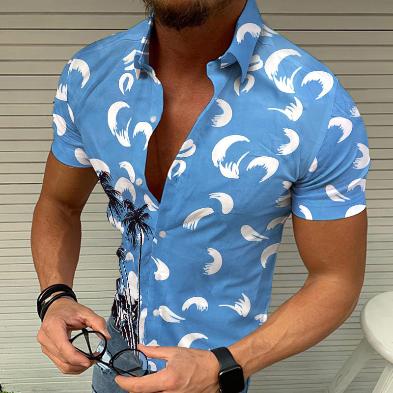 Men's casual printh印