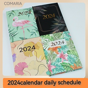 English 365 days Calendar 2024 Notebook Student planner