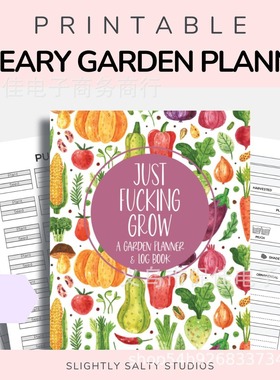 Garden Planning 跨境花园规划趣味园艺花园组织者植物日志笔记本