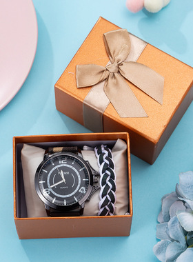 Wristwatch wallet cufflink ballpoint pen Gifts Set for men