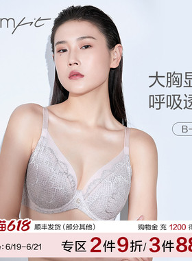 【风巢杯】Comfit内衣女薄款上托聚拢大胸显小大码文胸CB00109