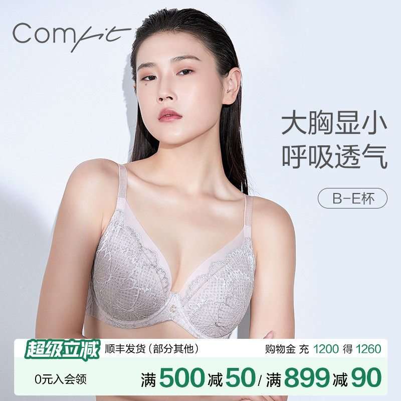 【风巢杯】Comfit内衣女薄款上托聚拢大胸显小大码文胸CB00109