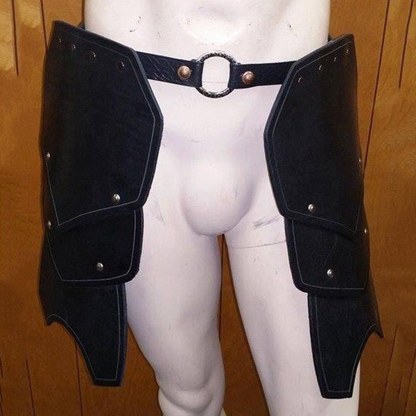 蒸汽朋克中世纪腰带复古哥特式皮带扣腿部盔甲角斗士Cosplay配件