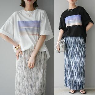 T恤百搭气质显瘦透气上衣女 宽松短袖 外贸出口日韩系2025夏季 新品