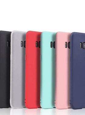 适用SAMSUNG三星J7 J6手机壳全包磨砂S9 S10 plus note 20 10 S11糖果色tpu保护a70 a80 SILICON CANDY CASES
