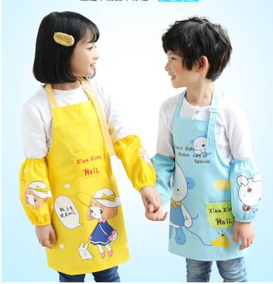 Drawing apron female art baby boy girl children waterproof s