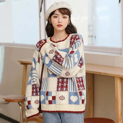 autumn winter christmas sweater women's sweater pullover