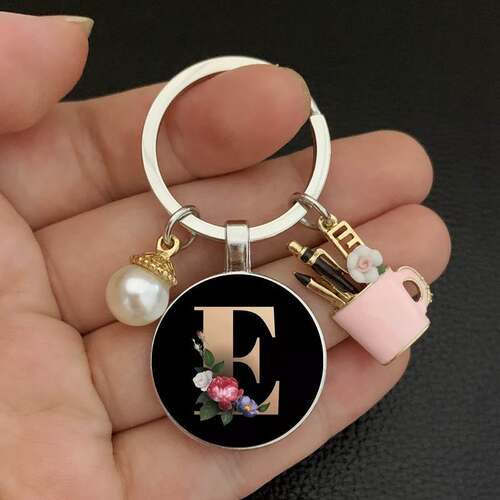 New charm enamel pen holder teacher's day gift keychain