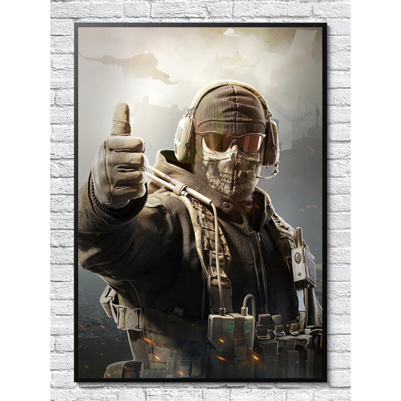 使命召唤游戏海报 cod幽灵现代战争周边网咖墙贴大画壁纸装饰挂画