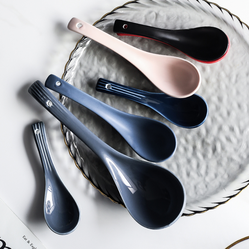 创意北欧吃面厨房网红大号小汤勺