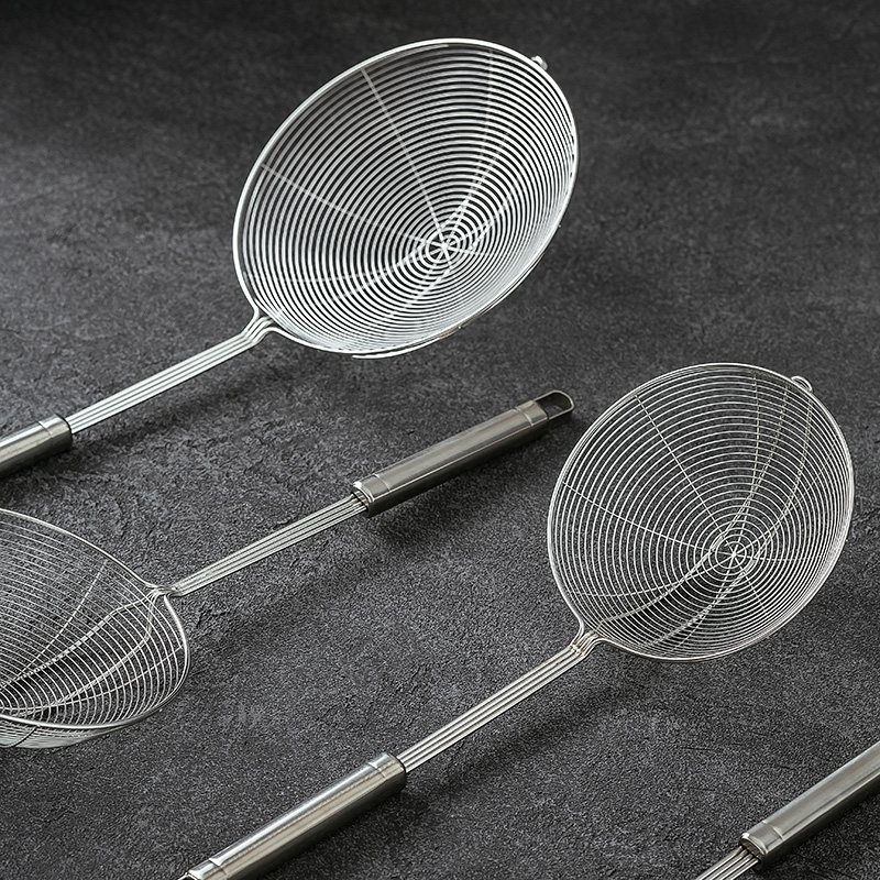 造器食品级304不锈钢漏勺火锅勺家用厨房捞面线漏勺子笊篱过滤网