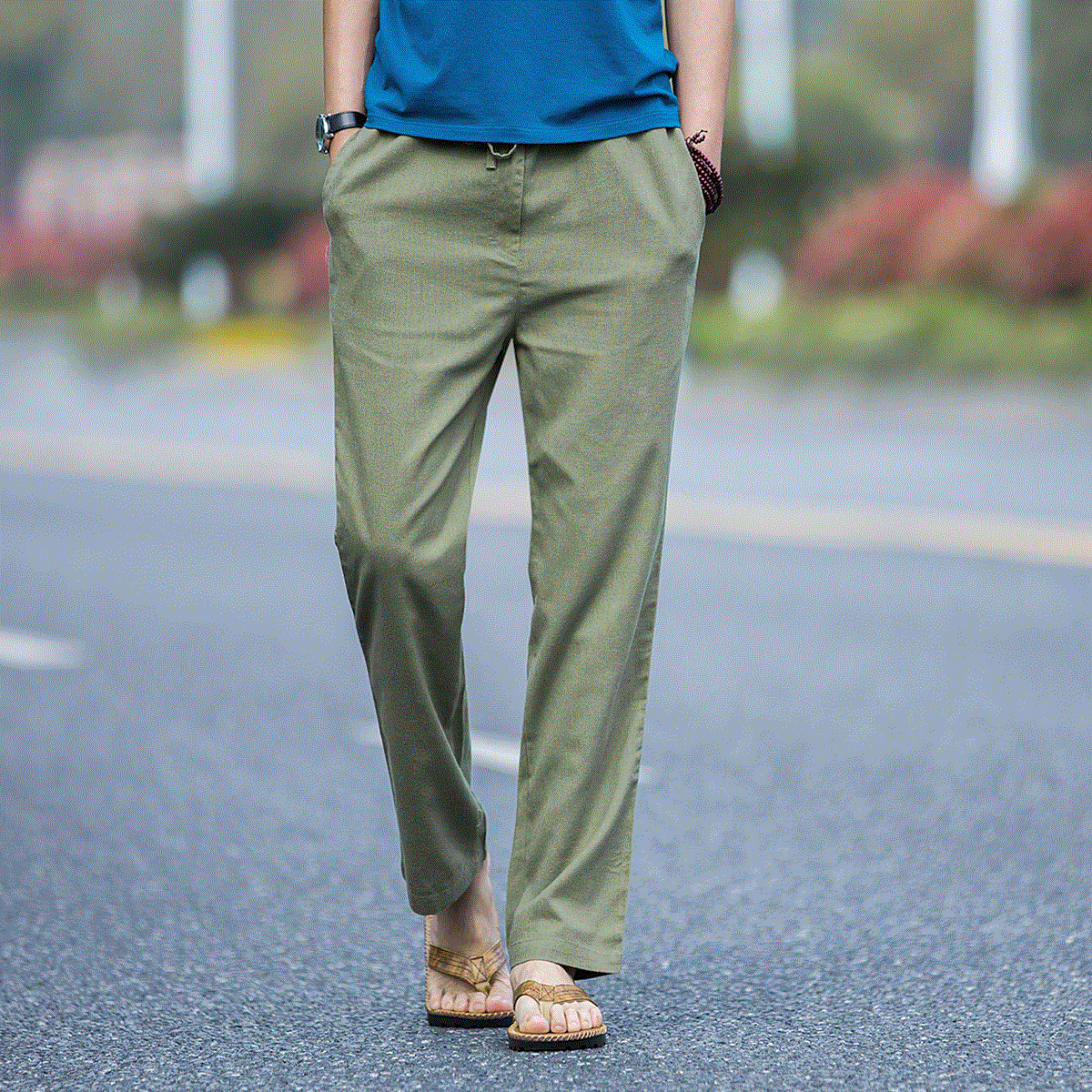 New products Linen slacks Men's trousers Loose money Men's trousers Thin section China style Cambric trousersin the Men's clothing, Casual pants  category - from Buy2taobao.com to provide professional Taobao agent buy service