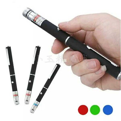 HOT Powerful Green Red Blue Laser Pointer Pen Beam Light 5mW